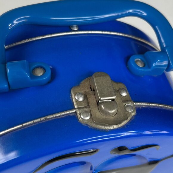 M&Ms Tin Collectible Lunchbox Style Blue Character Handle Metal Clasp - Picture 5 of 7
